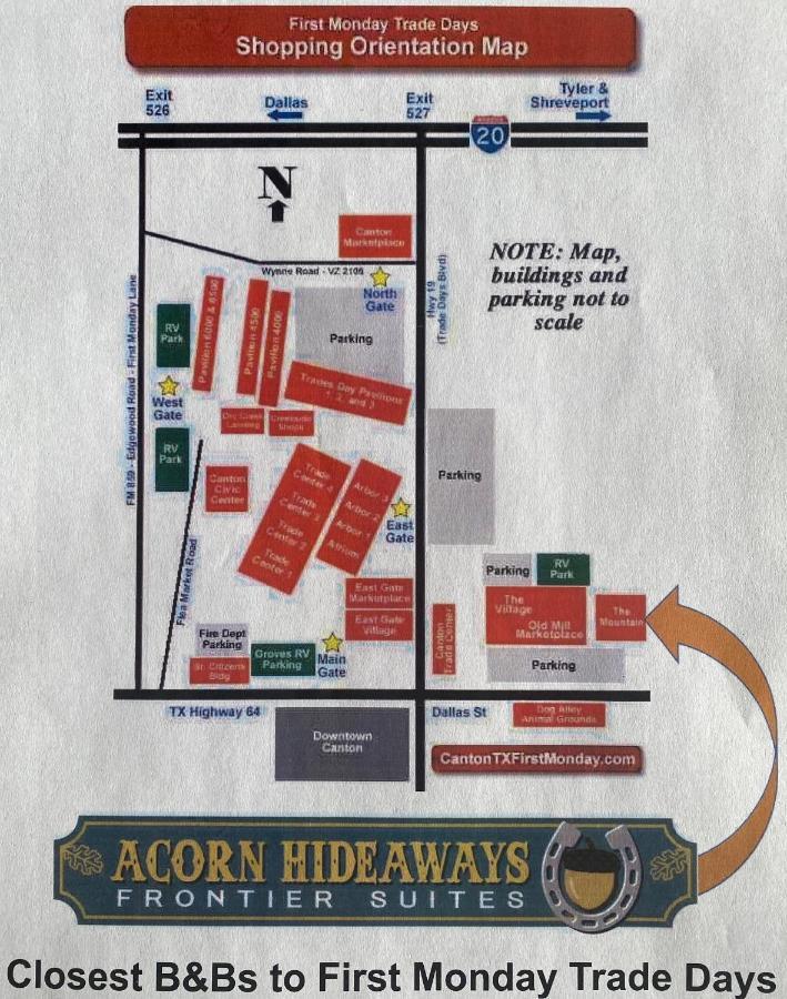 Acorn Hideaways Canton Charming Pioneer Suite 1890'S General Store מראה חיצוני תמונה